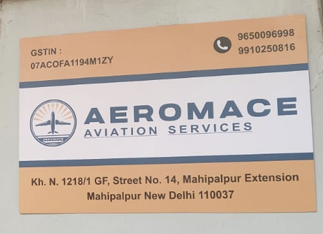 Aeromace Aviation Services contact card